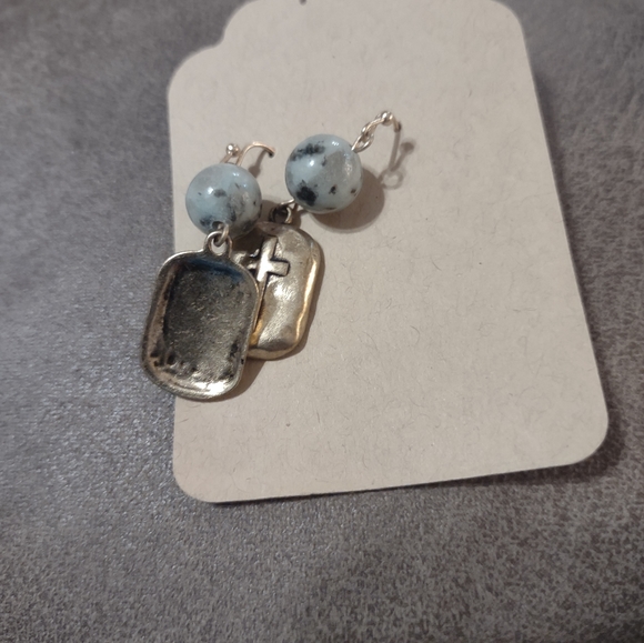 Natural 10mm Blue Round Amazonite Gemstone Bead Necklace - Picture 5 of 14